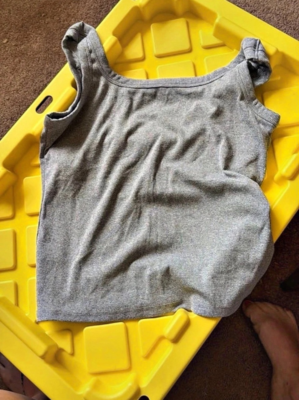 Gray Sleeveless Top